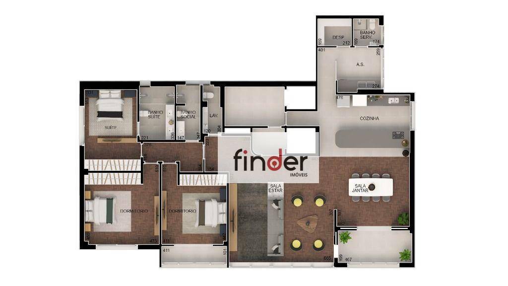 Apartamento à venda com 3 quartos, 279m² - Foto 41