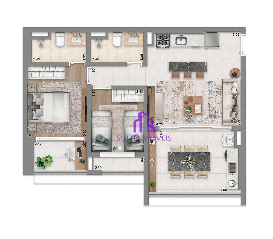 Apartamento à venda com 2 quartos, 70m² - Foto 31