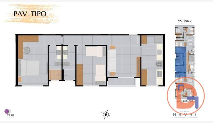 Apartamento à venda com 2 quartos, 66m² - Foto 5