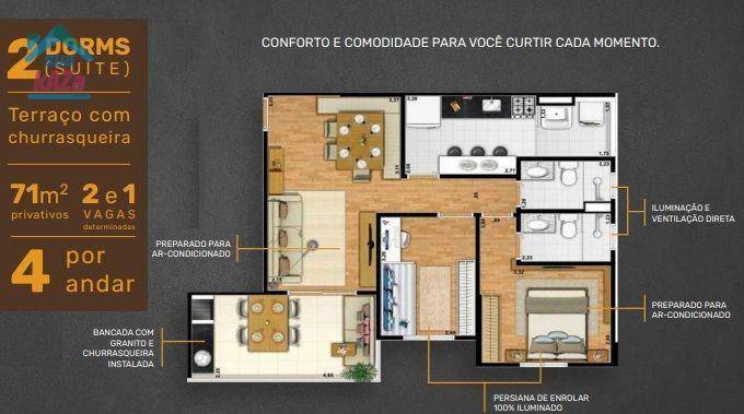 Apartamento à venda com 2 quartos, 71m² - Foto 6