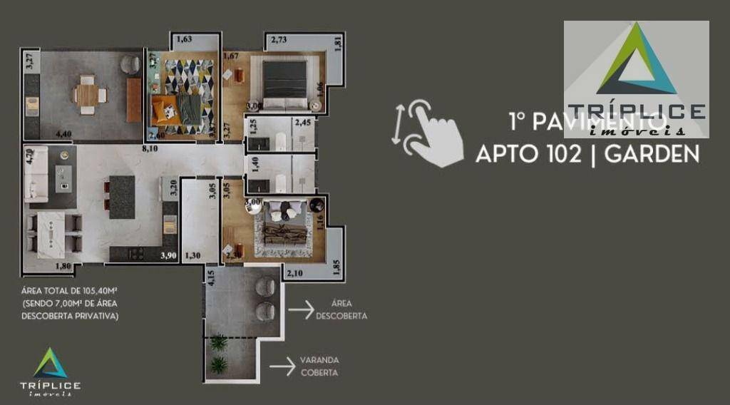 Apartamento à venda com 3 quartos, 115m² - Foto 10