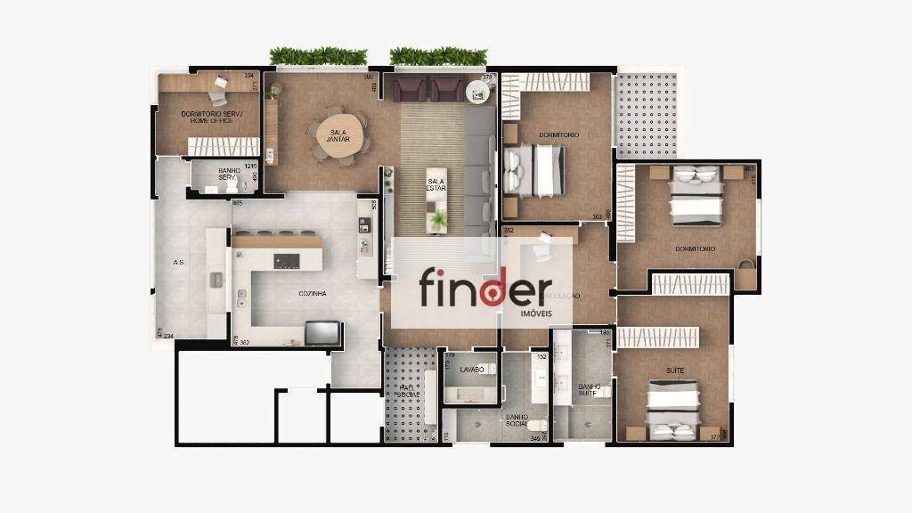 Apartamento à venda com 3 quartos, 239m² - Foto 41