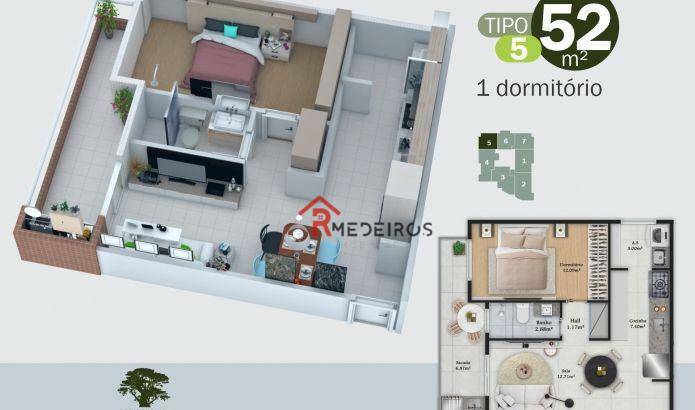 Apartamento à venda com 1 quarto, 51m² - Foto 18