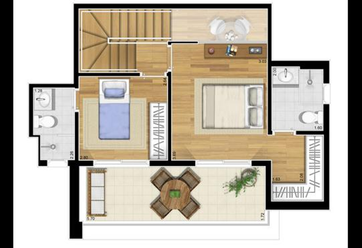 Apartamento à venda com 2 quartos, 135m² - Foto 17