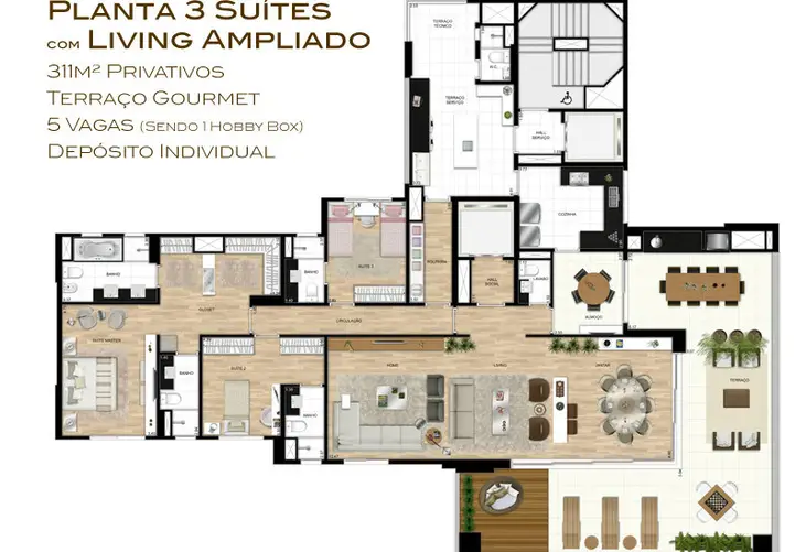 Apartamento à venda com 4 quartos, 311m² - Foto 10