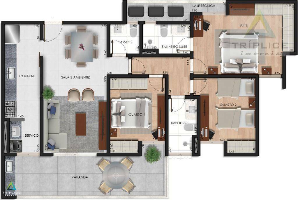 Apartamento à venda com 3 quartos, 173m² - Foto 31