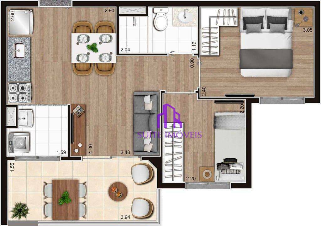 Apartamento à venda com 3 quartos, 76m² - Foto 16