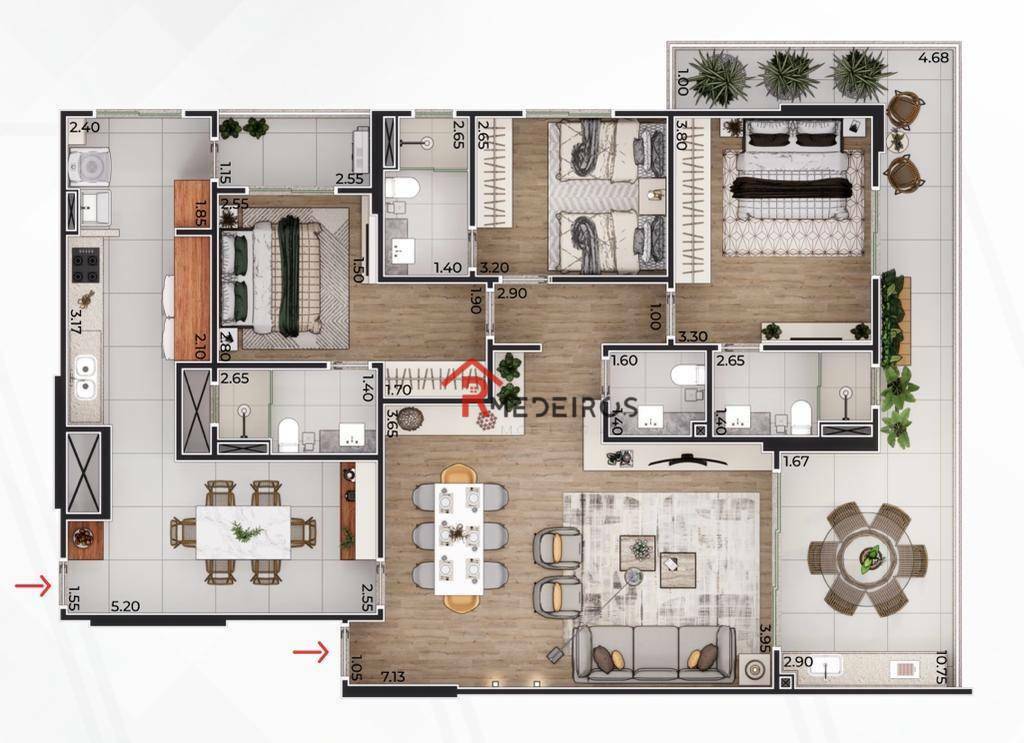 Apartamento à venda com 3 quartos, 148m² - Foto 22