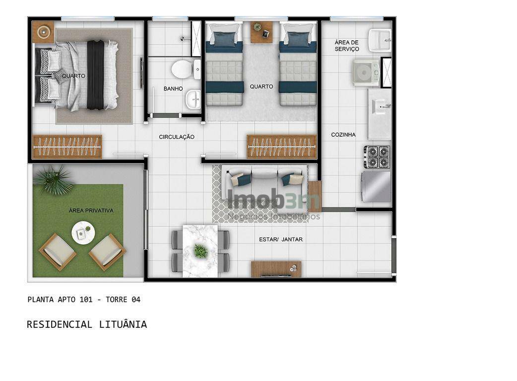 Apartamento à venda com 2 quartos, 46m² - Foto 13