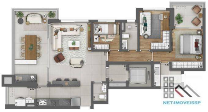 Apartamento à venda com 3 quartos, 117m² - Foto 5