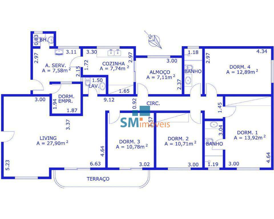 Apartamento à venda com 4 quartos, 157m² - Foto 23