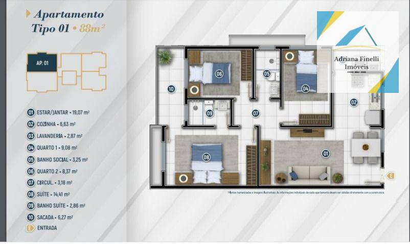 Apartamento à venda com 3 quartos, 71m² - Foto 7