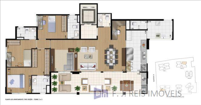 Apartamento à venda com 3 quartos, 134m² - Foto 33