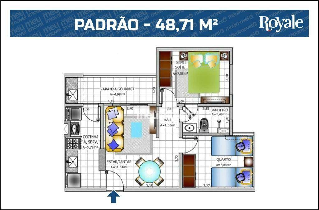 Apartamento Lançamentos com 2 quartos, 56m² - Foto 22