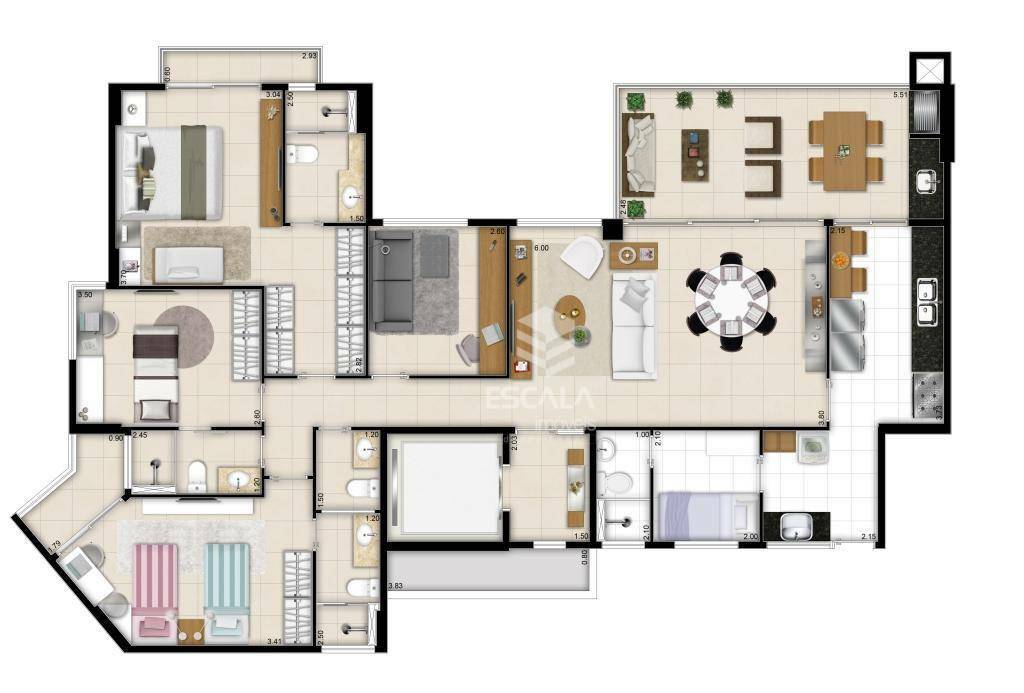 Apartamento à venda com 3 quartos, 116m² - Foto 111