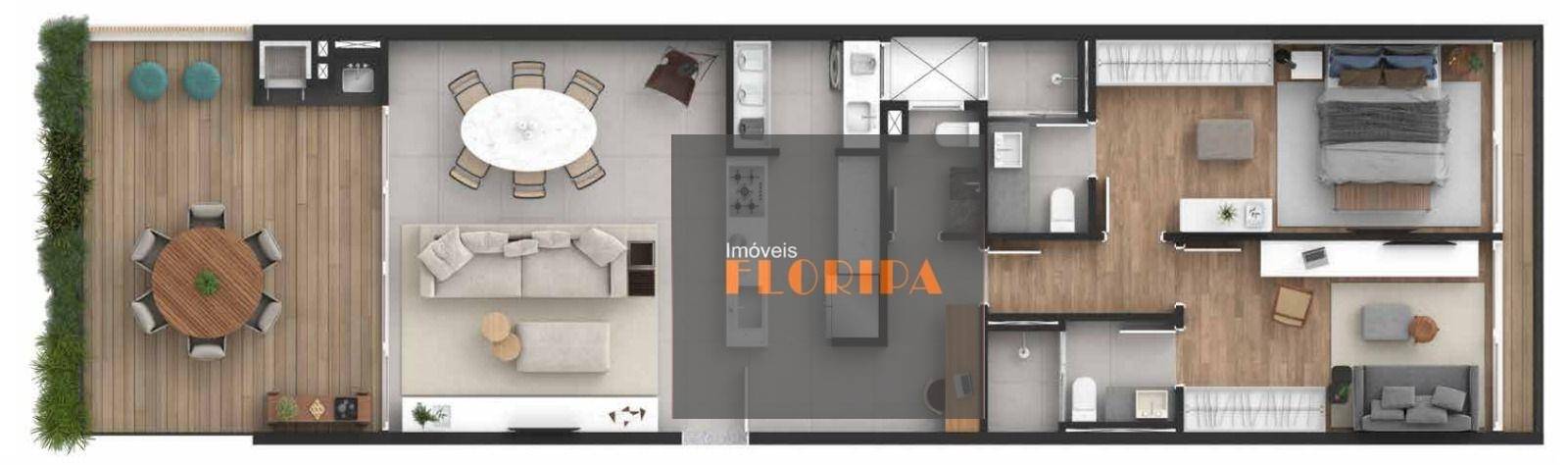 Apartamento à venda com 2 quartos, 129m² - Foto 7