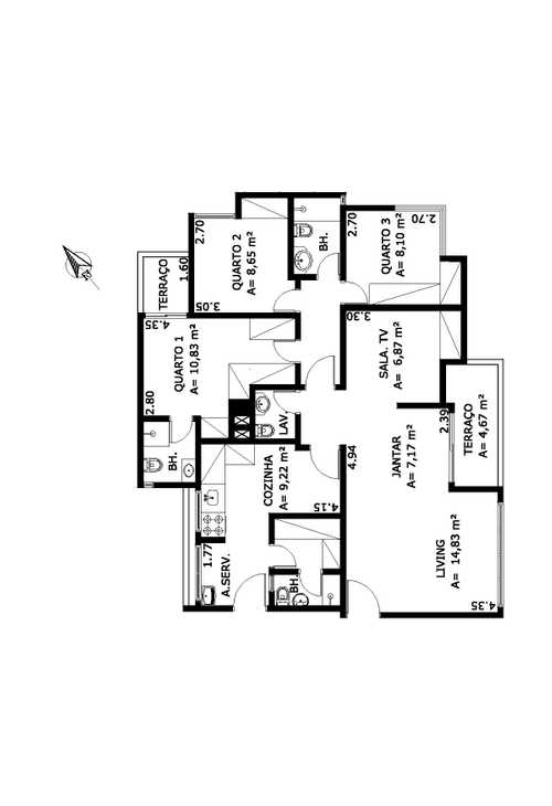 Apartamento à venda com 2 quartos, 71m² - Foto 6