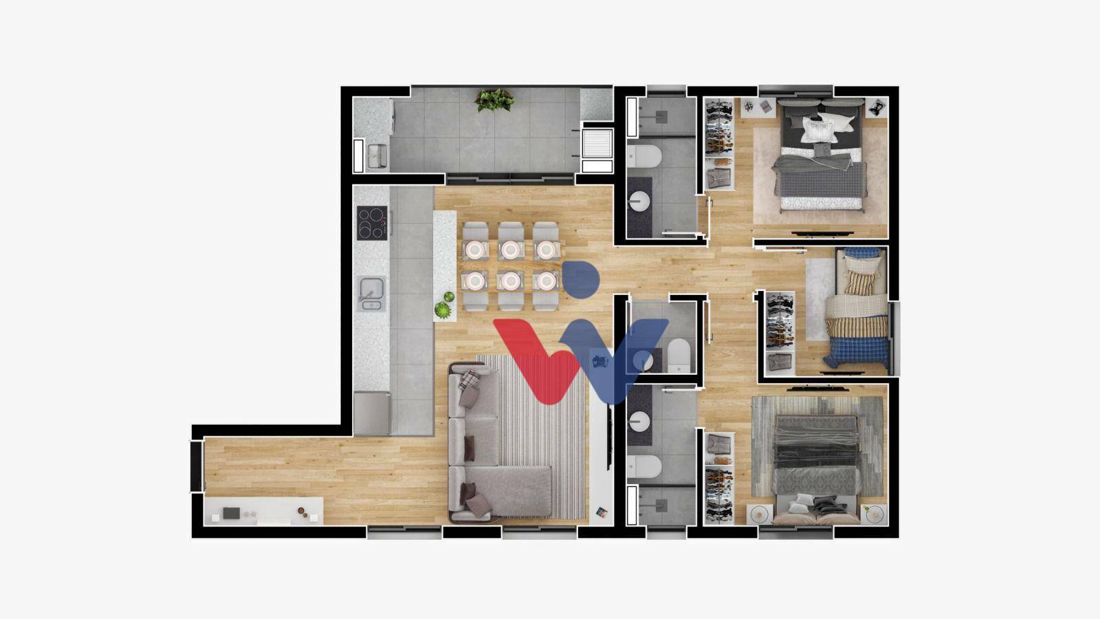 Apartamento à venda com 1 quarto, 3660m² - Foto 18