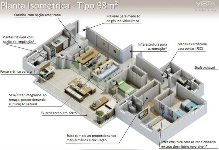 Apartamento à venda com 3 quartos, 99m² - Foto 6