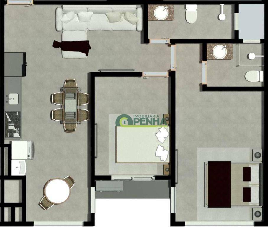 Apartamento à venda com 2 quartos, 64m² - Foto 4