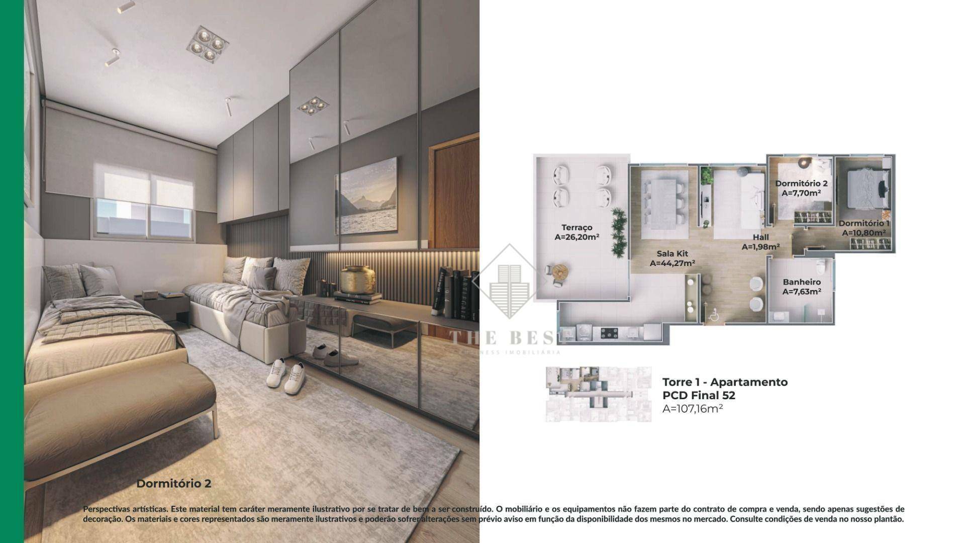 Apartamento à venda com 2 quartos, 53m² - Foto 7