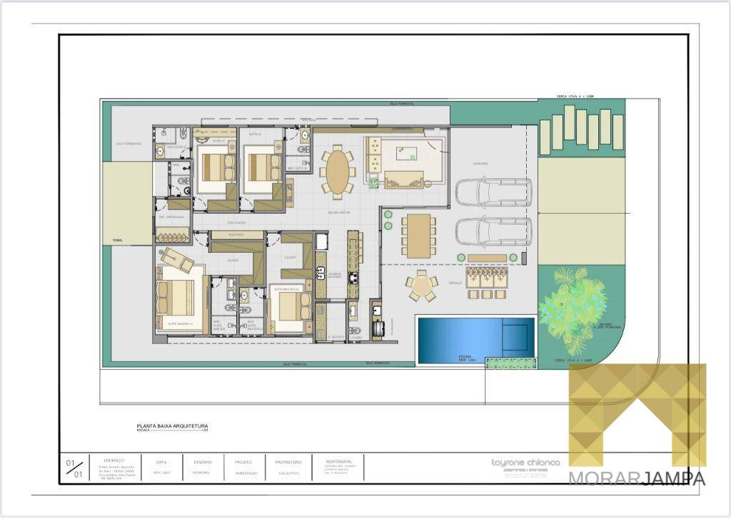 Casa de Condomínio à venda com 4 quartos, 247m² - Foto 3