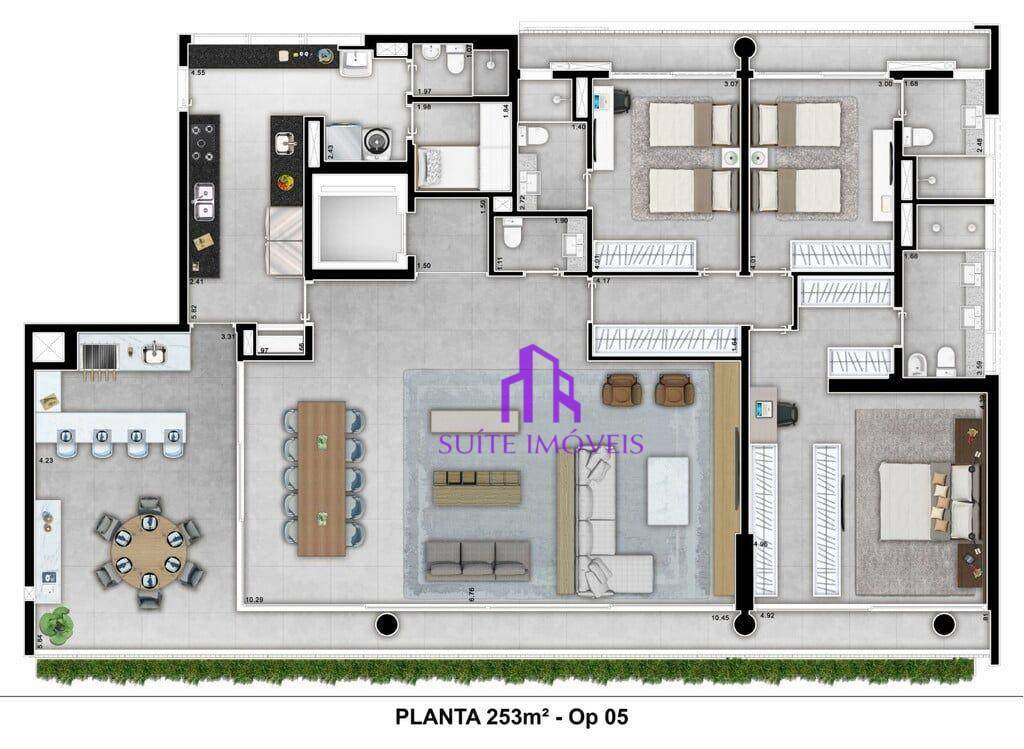 Apartamento à venda com 3 quartos, 252m² - Foto 30