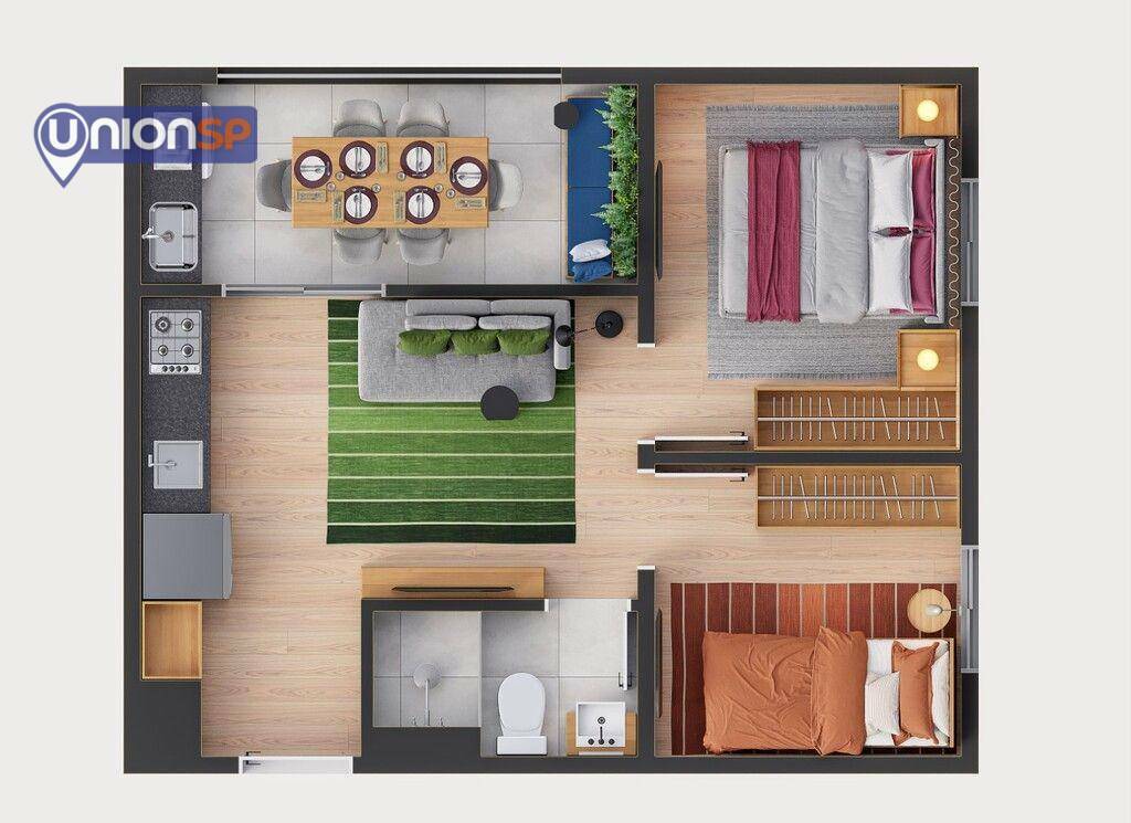 Apartamento à venda com 2 quartos, 32m² - Foto 20