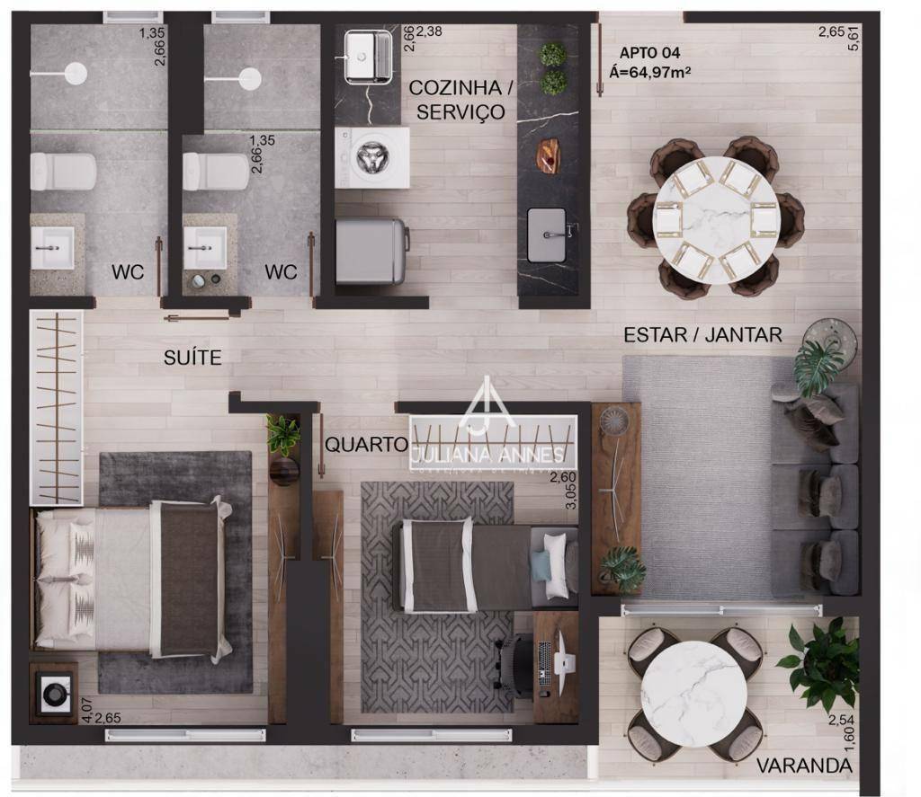 Apartamento à venda com 2 quartos, 64m² - Foto 16