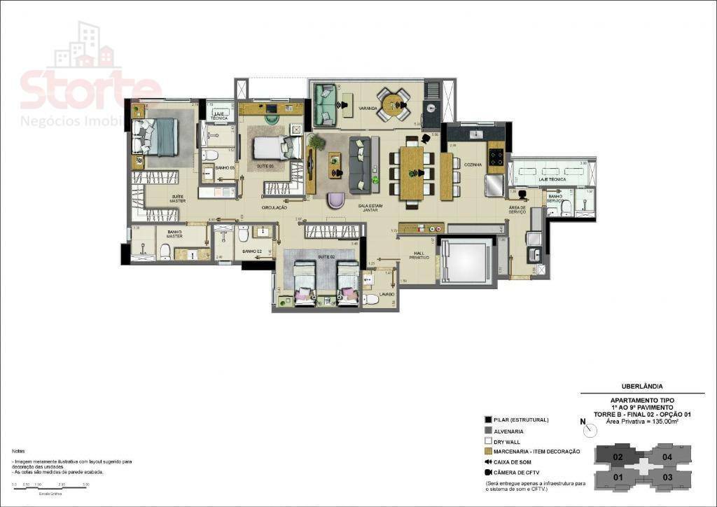 Apartamento à venda com 3 quartos, 135m² - Foto 21