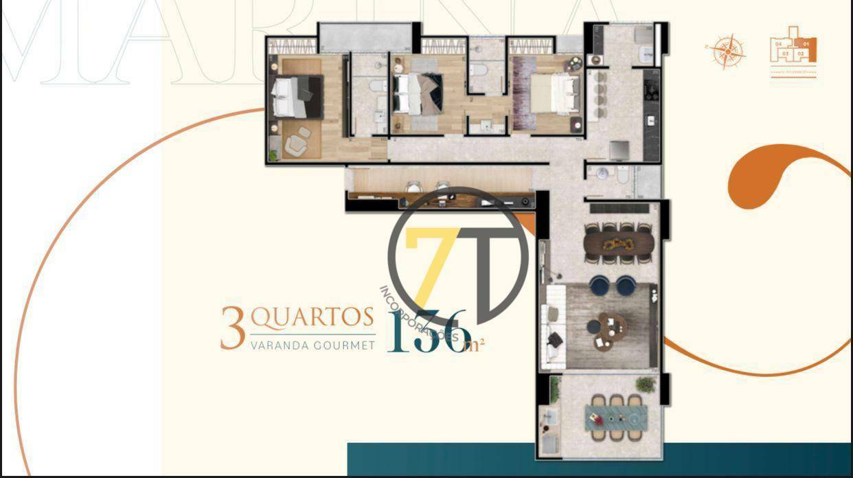 Apartamento à venda com 3 quartos, 136m² - Foto 21