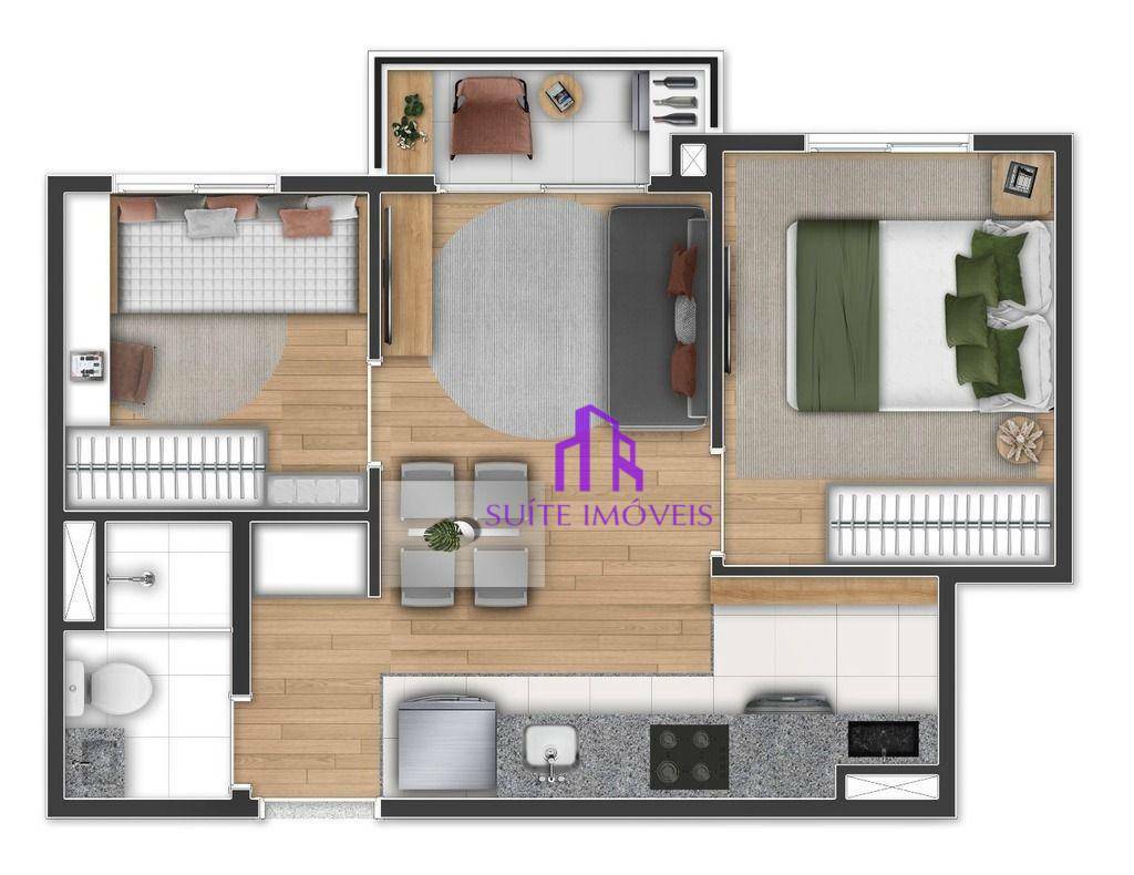 Apartamento à venda com 2 quartos, 40m² - Foto 30