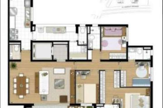 Apartamento à venda com 4 quartos, 168m² - Foto 6