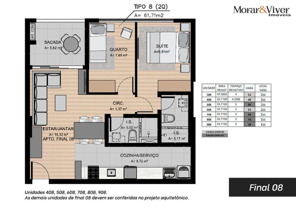 Apartamento à venda com 2 quartos, 67m² - Foto 24