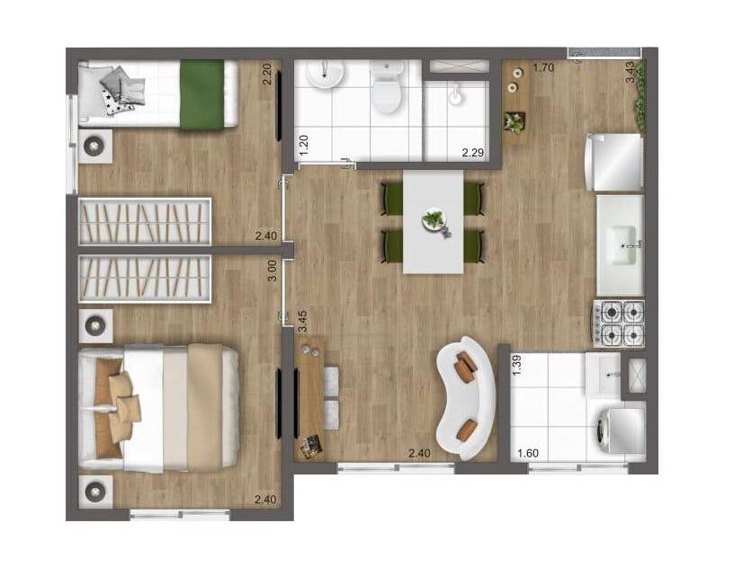 Apartamento à venda com 2 quartos, 33m² - Foto 27