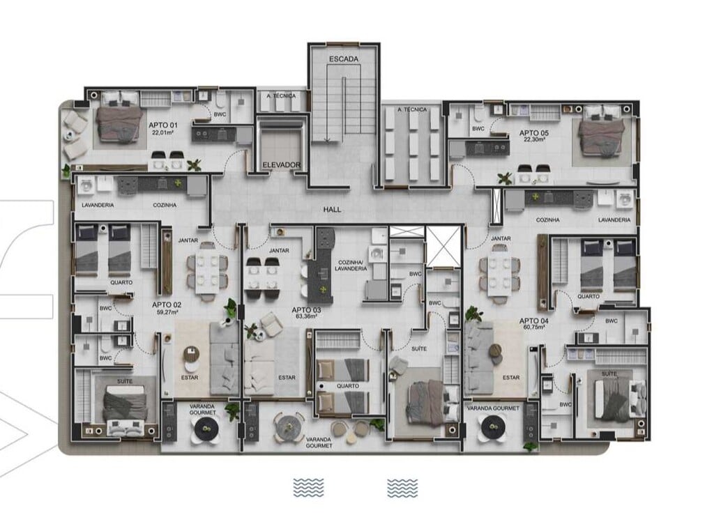 Apartamento à venda com 2 quartos, 60m² - Foto 14