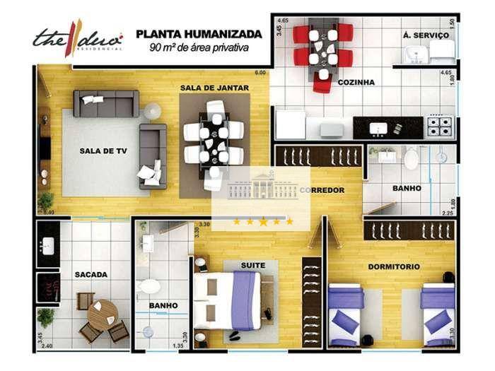 Apartamento à venda com 2 quartos, 89m² - Foto 3