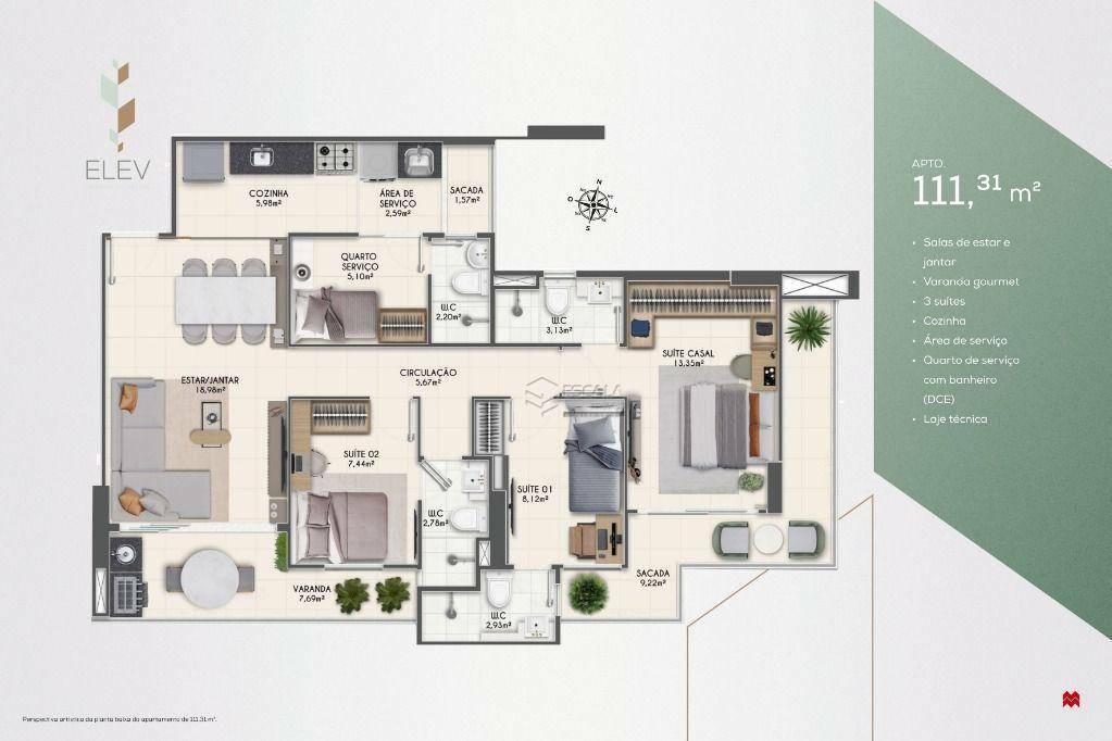 Apartamento à venda com 3 quartos, 160m² - Foto 40
