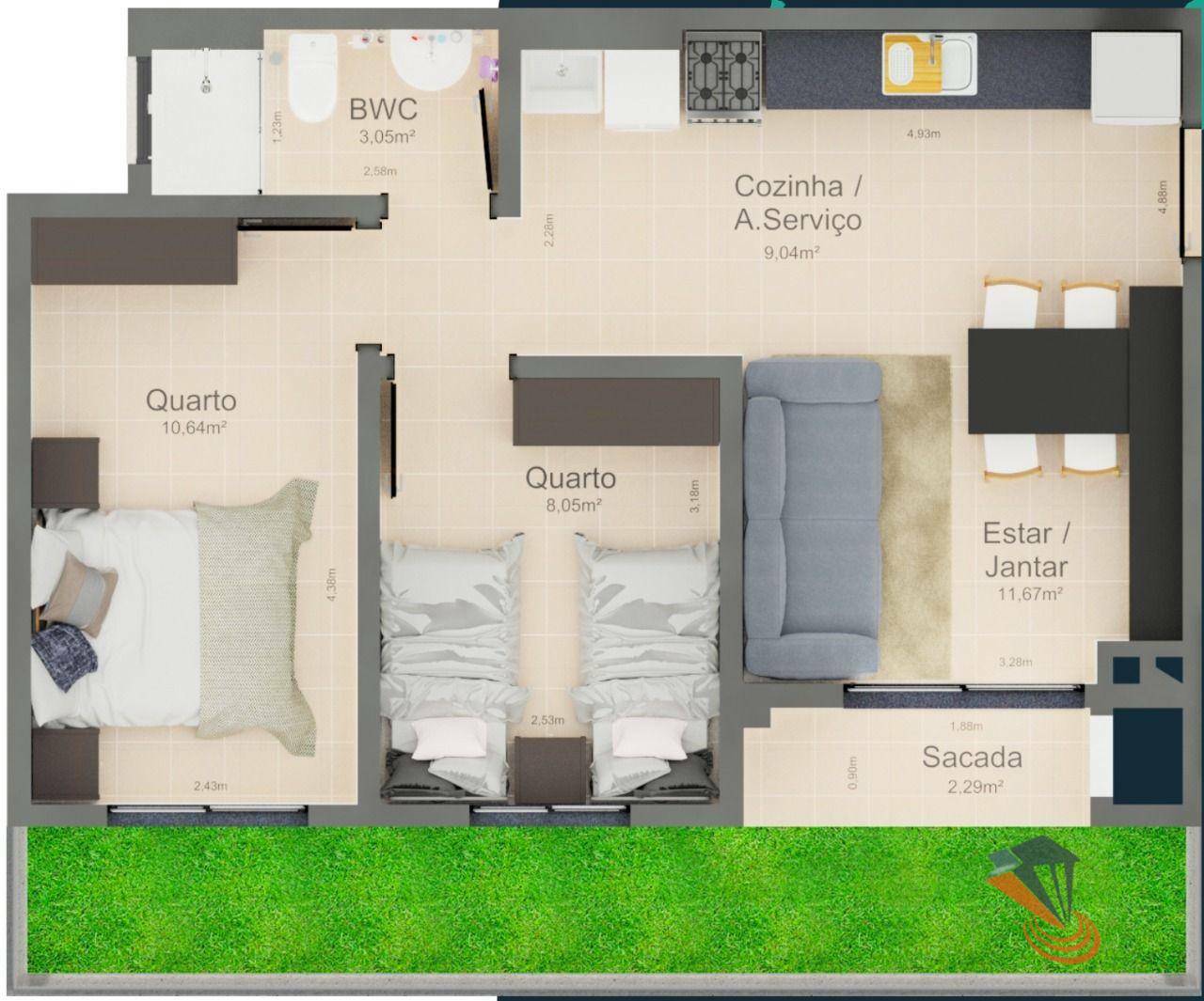 Apartamento à venda com 2 quartos, 85m² - Foto 14