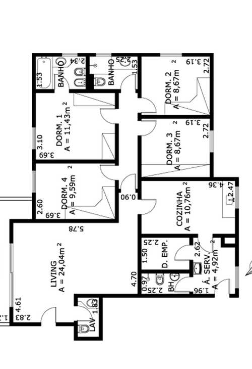 Apartamento à venda com 4 quartos, 120m² - Foto 5