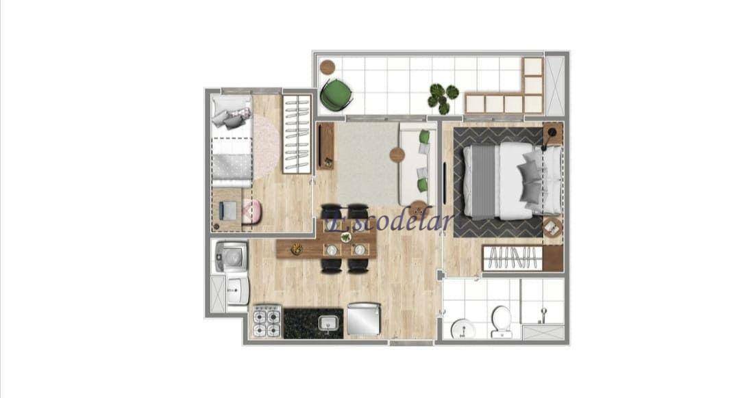 Apartamento à venda com 2 quartos, 40m² - Foto 9