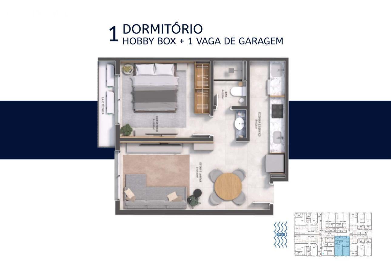 Apartamento à venda com 1 quarto, 44m² - Foto 12