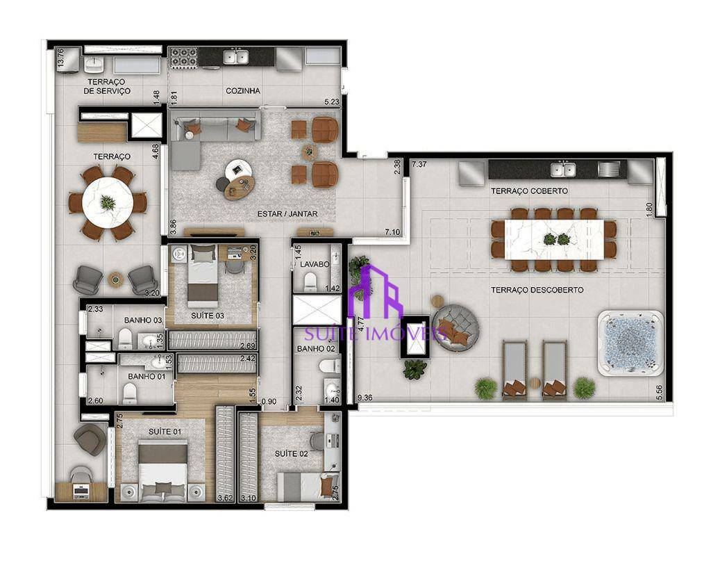 Apartamento à venda com 3 quartos, 90m² - Foto 30