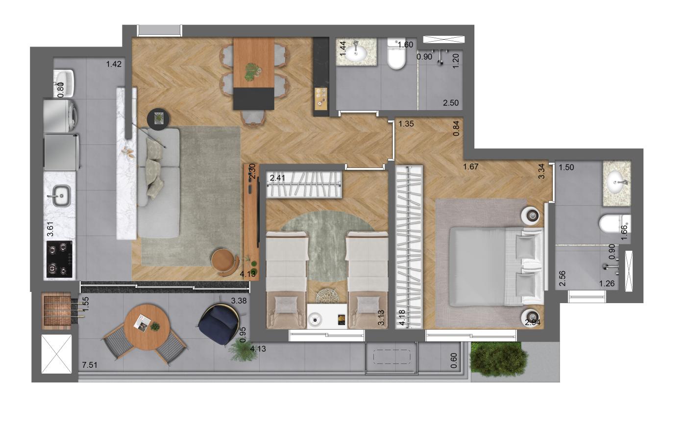 Apartamento à venda com 2 quartos, 68m² - Foto 19