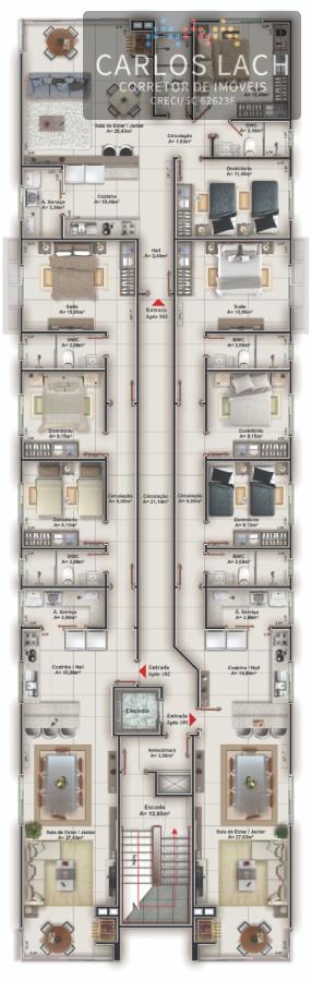 Apartamento à venda com 2 quartos, 80m² - Foto 9