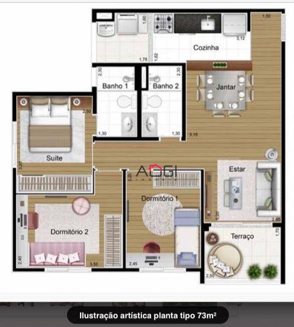 Apartamento à venda com 3 quartos, 73m² - Foto 16