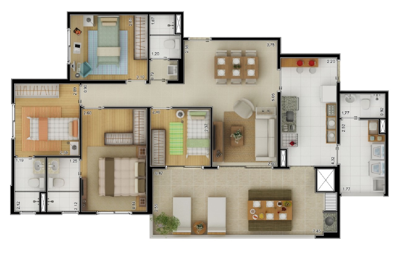 Apartamento à venda com 4 quartos, 113m² - Foto 5