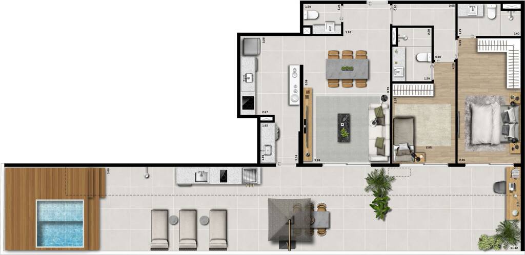 Apartamento à venda com 2 quartos, 10244m² - Foto 14