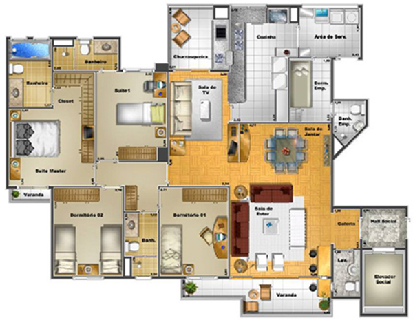 Apartamento à venda com 4 quartos, 146m² - Foto 5