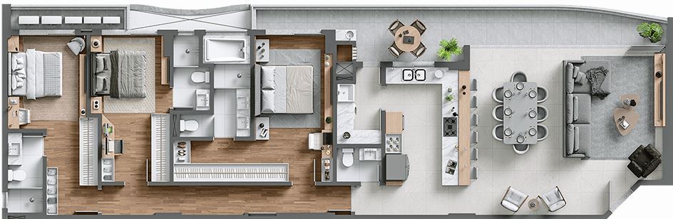 Apartamento à venda com 3 quartos, 173m² - Foto 24